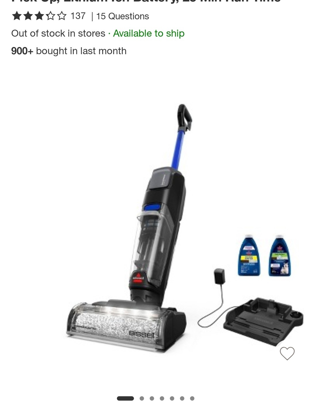 New in Box! BISSELL CrossWave OmniFind Wet Dry Vacuum 12" Cleaning Path